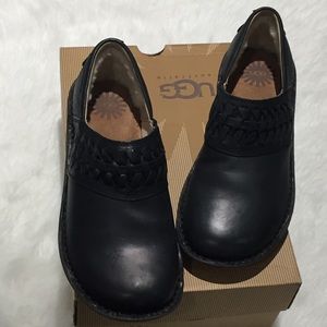 NIB Ugg Australia Anila Black Leather Shoe